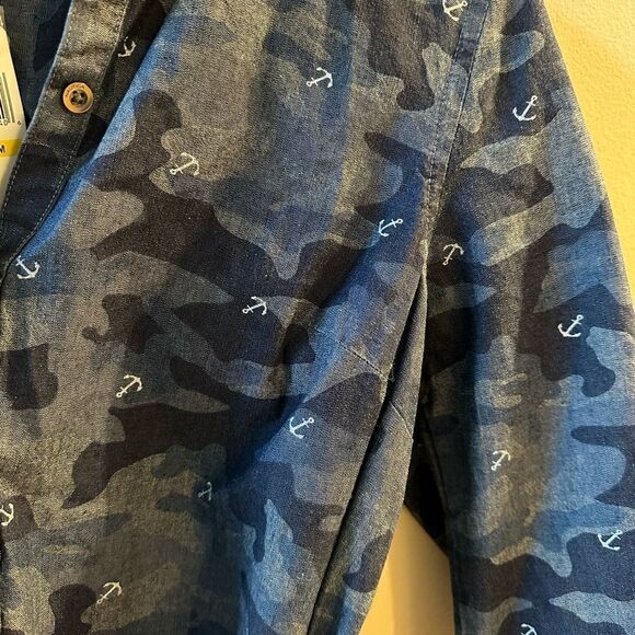 NWT Nautica Camo Anchor Shirt Dress - Picture 7 of 7